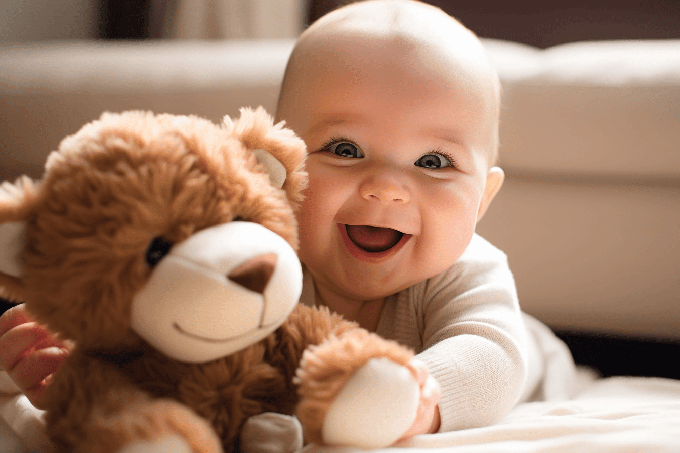 Bébé souriant et heureux- Mon Doux Cocon