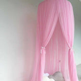 Ciel de lit bébé rose bonbon en toile de moustiquaire - Mon Doux Cocon