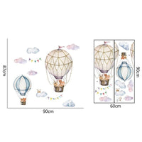Stickers chambre de bébé - Autocollants à motif de montgolfières - Mon Doux Cocon